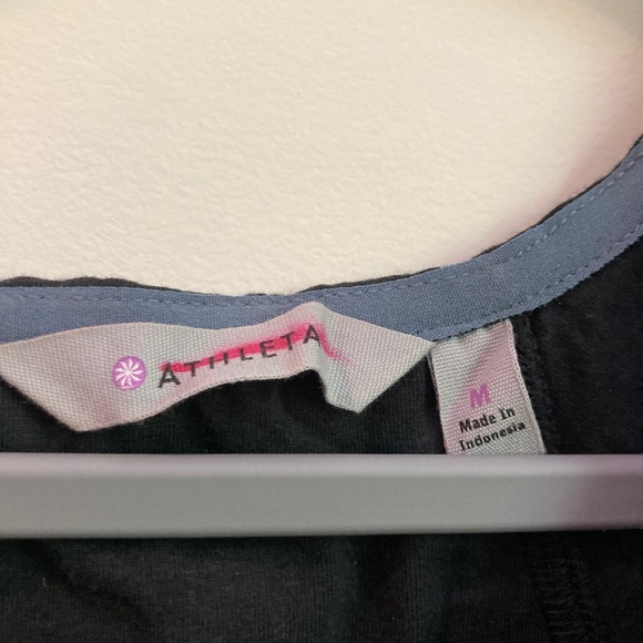 Athleta black jersey dress M - Picture 3 of 3